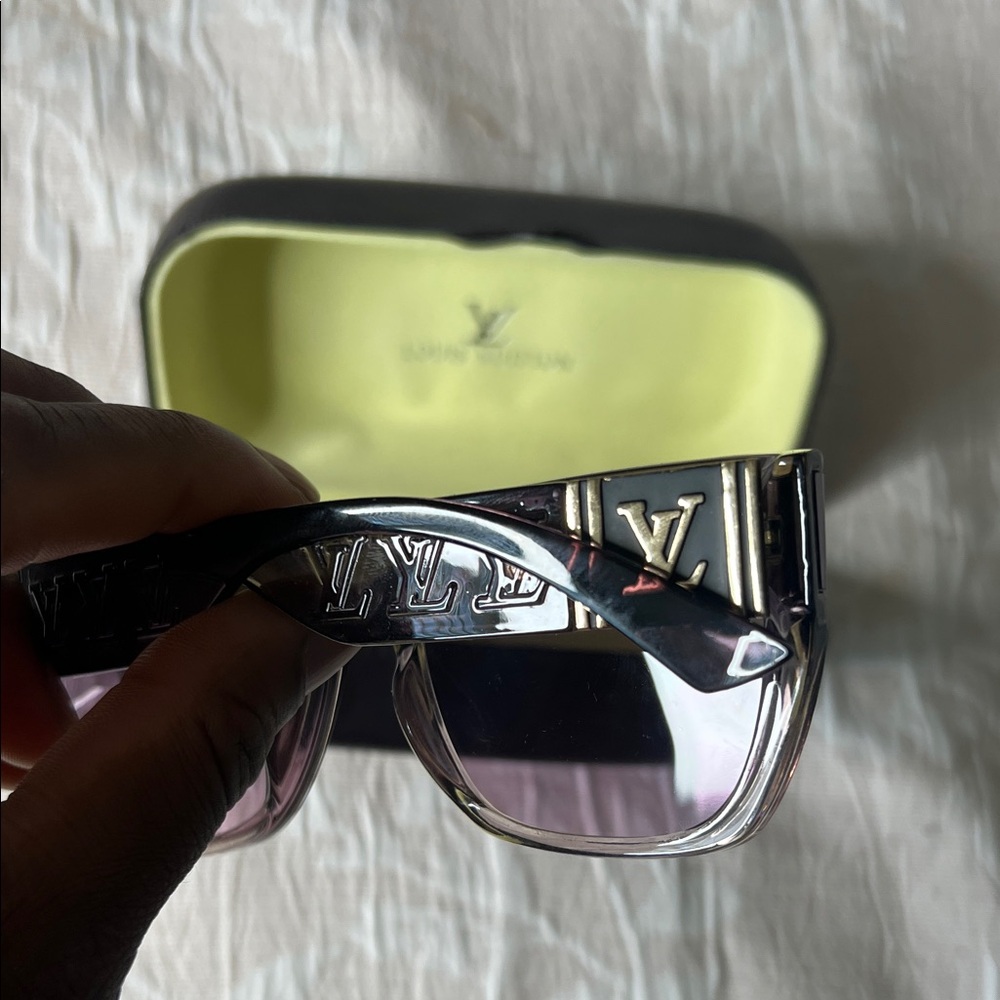 Louis Vuitton Dark Brown Leather Sunglasses - Picture 8 of 15